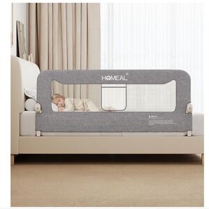 Gray Toddler Bed Rail